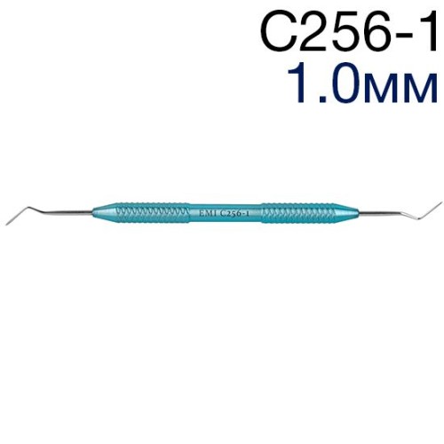 Гладилка С256-1 (шир.1мм) дистально-медиальная каплевидная с изгибом 40', ЭМИ
